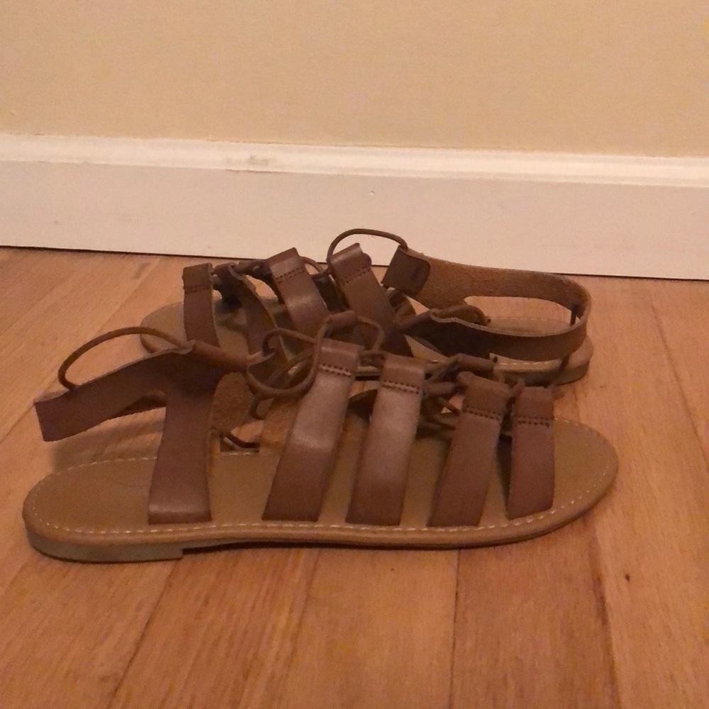 Never worn strappy sandals